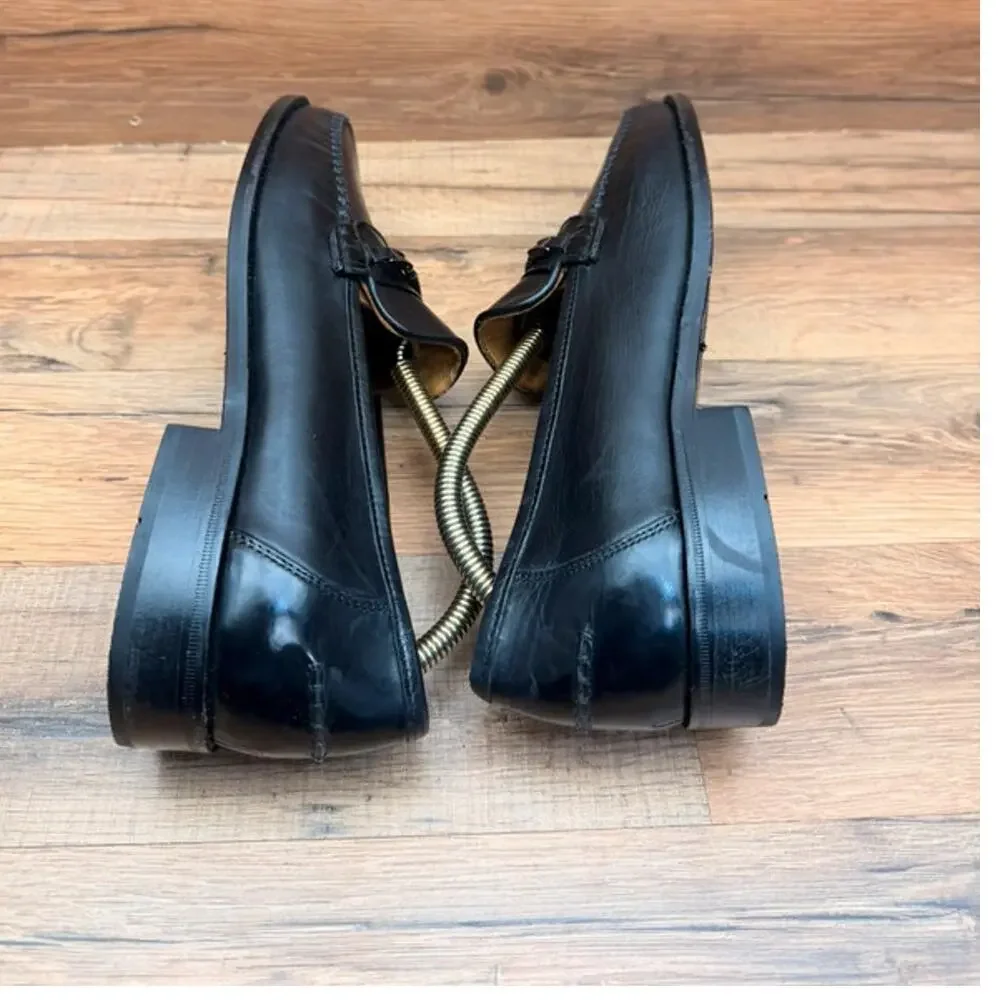 Allen Edmonds Larissa Men's Size 10D Black Leather Horsebit Loafers Dress Shoes